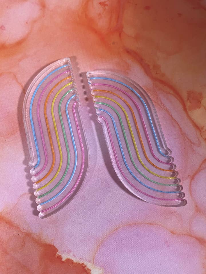 Orecchini arcobaleno per la vendita all'ingrosso da parte di Shecollected Jewelry