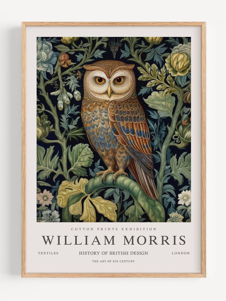William Morris Uggla I53-29 för wholesale av Peardrop Prints
