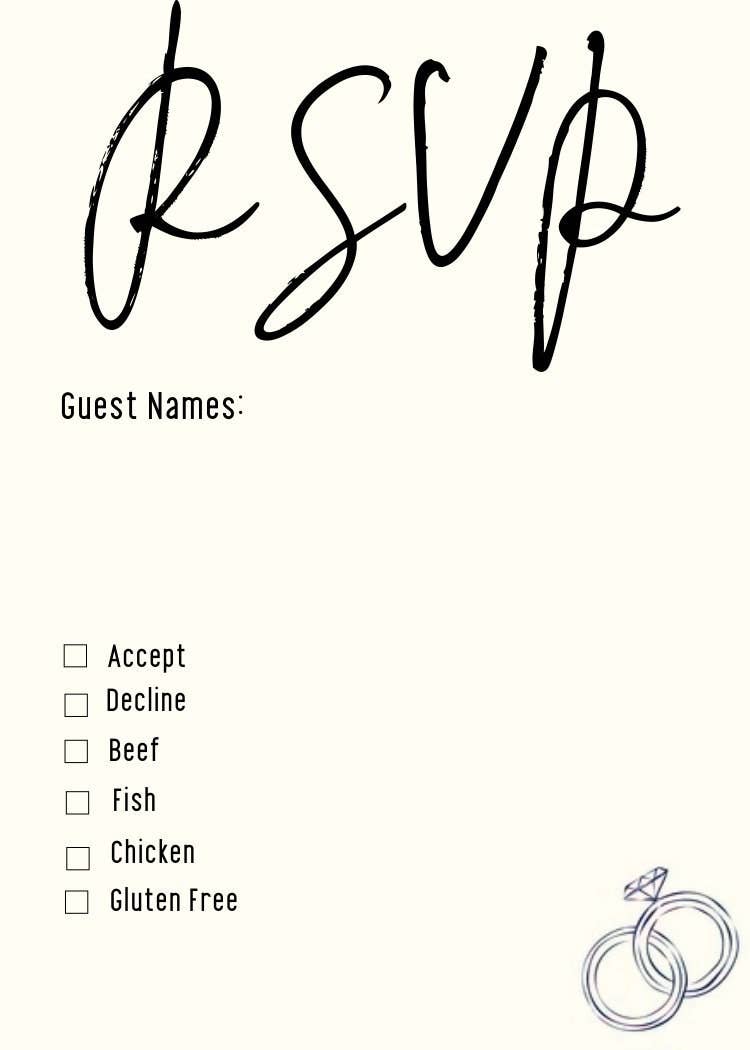 TipsyCards - Wholesale Invitations - Editable Elegant Wedding Invitation2