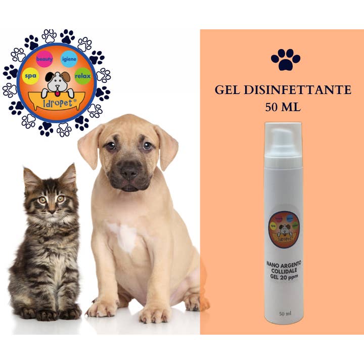 Antibacterial gel based on colloidal silver 20 ppm 50 ml for wholesale by Idropet