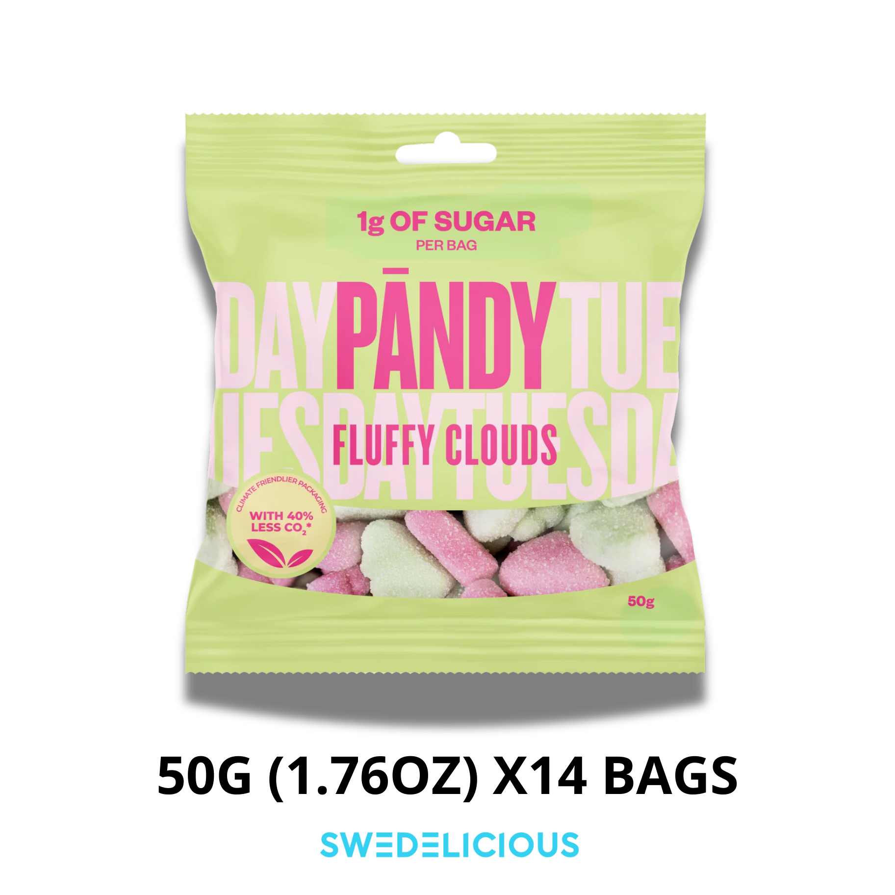 Swedelicious - Swedish Candy - Wholesale Gummy - PANDY - Fluffy Clouds - Swedish Candy Bags0