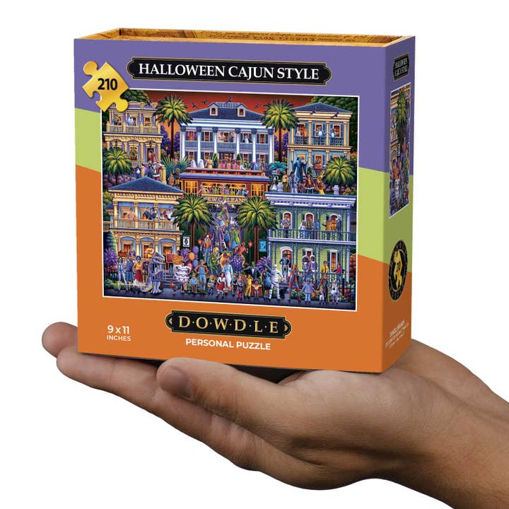 Halloween Cajun Style - Personal Puzzle - 210 Piece for wholesale by Boardwalk Puzzle Company