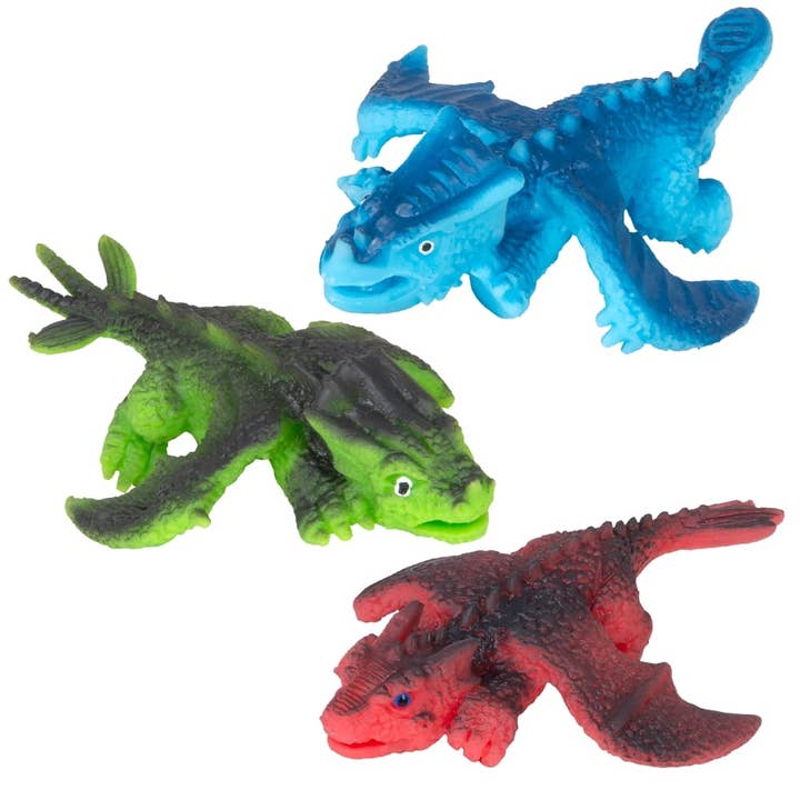La Luna Bella - Toys - Wholesale Classic Toy - Kids - 4.33" Slingshot Dinosaur 24ct - LLB Toys