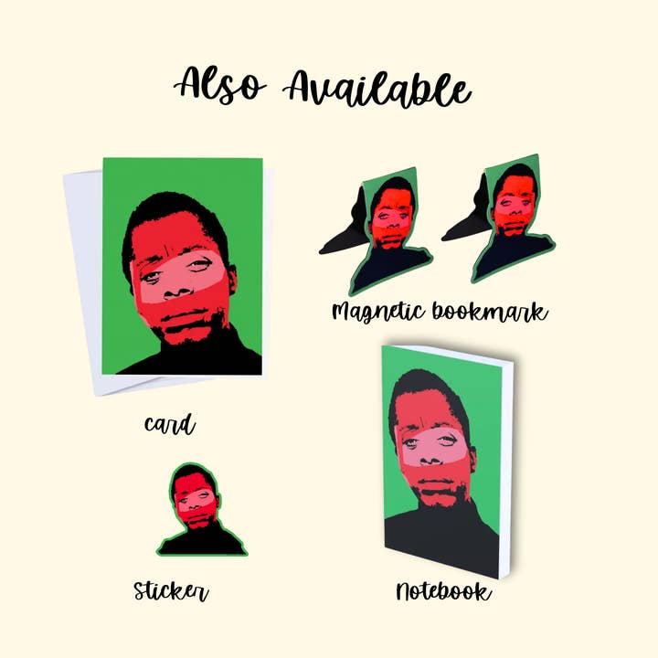CheerNotes Greeting Cards & Stationery - Wholesale Sticker - Jimmy | Stickers | Young Baldwin Pop Art |  Black Literary 5
