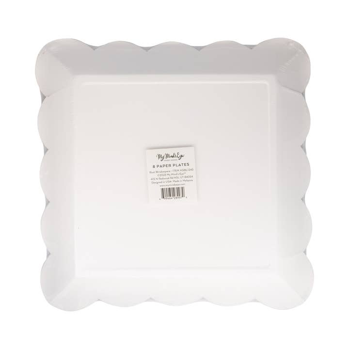 My Mind’s Eye - Wholesale Disposable plate - GBL1243 - Rust Windowpane 10" Paper Plate3