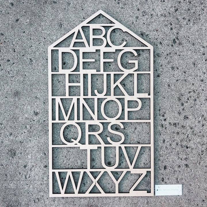 The Butter Flying - Wholesale Wall Accent - Wooden Alphabet House7