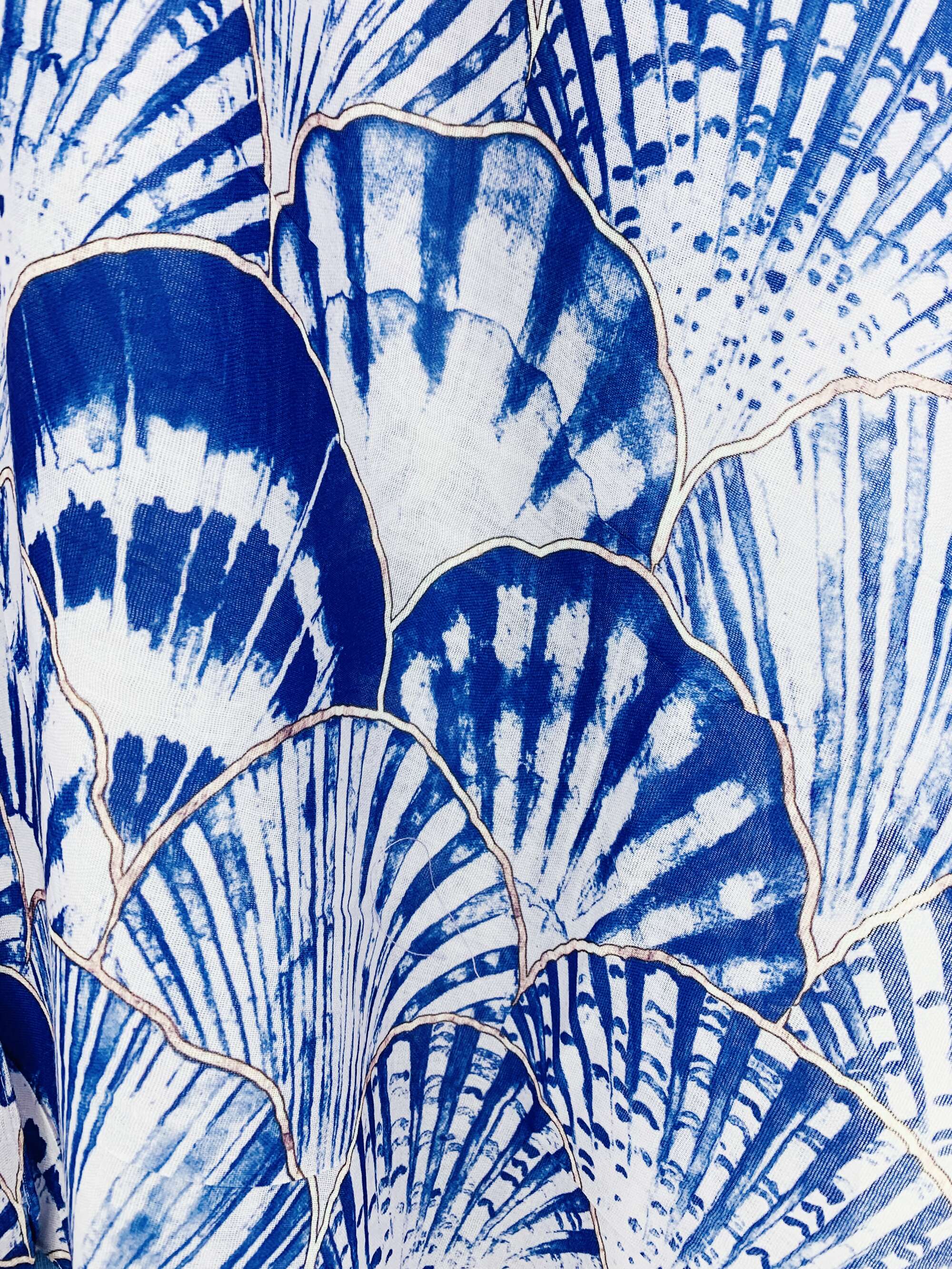 JC Sunny Fashion - Vente Kimono – femme - JC062728 Kimono artistique Blue Shell1