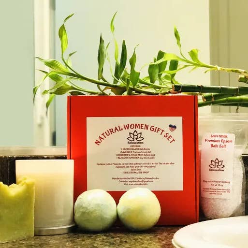 Relaxcation - Wholesale Bath & Body Set - Bath and Spa Gift Basket for Women3