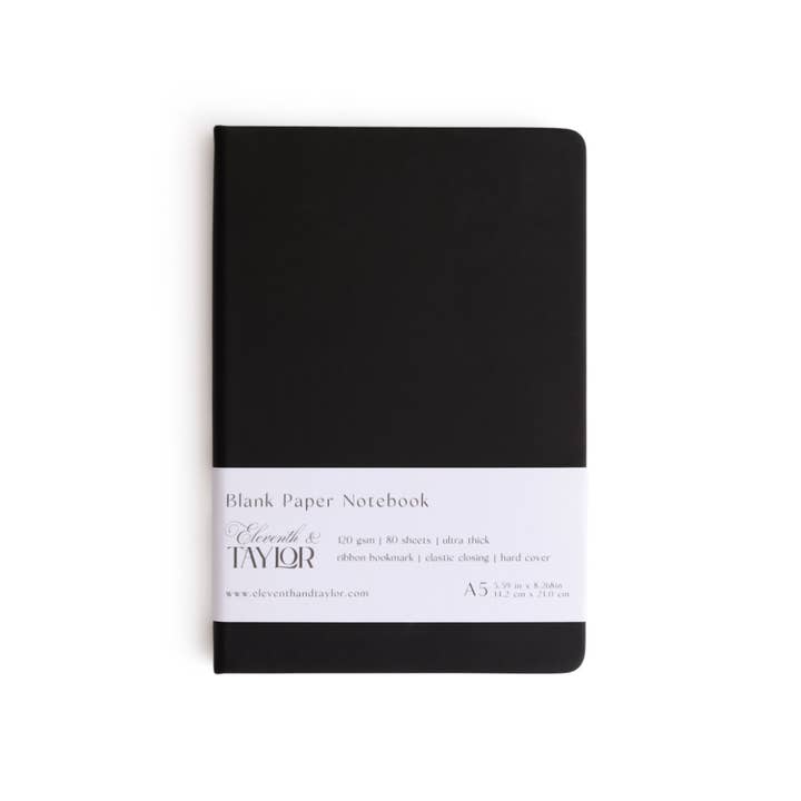 Eleventh and Taylor - Wholesale Journal/Diary - 160 Page A5 Blank Journals: 120 GSM Thick Blank Card Stock14