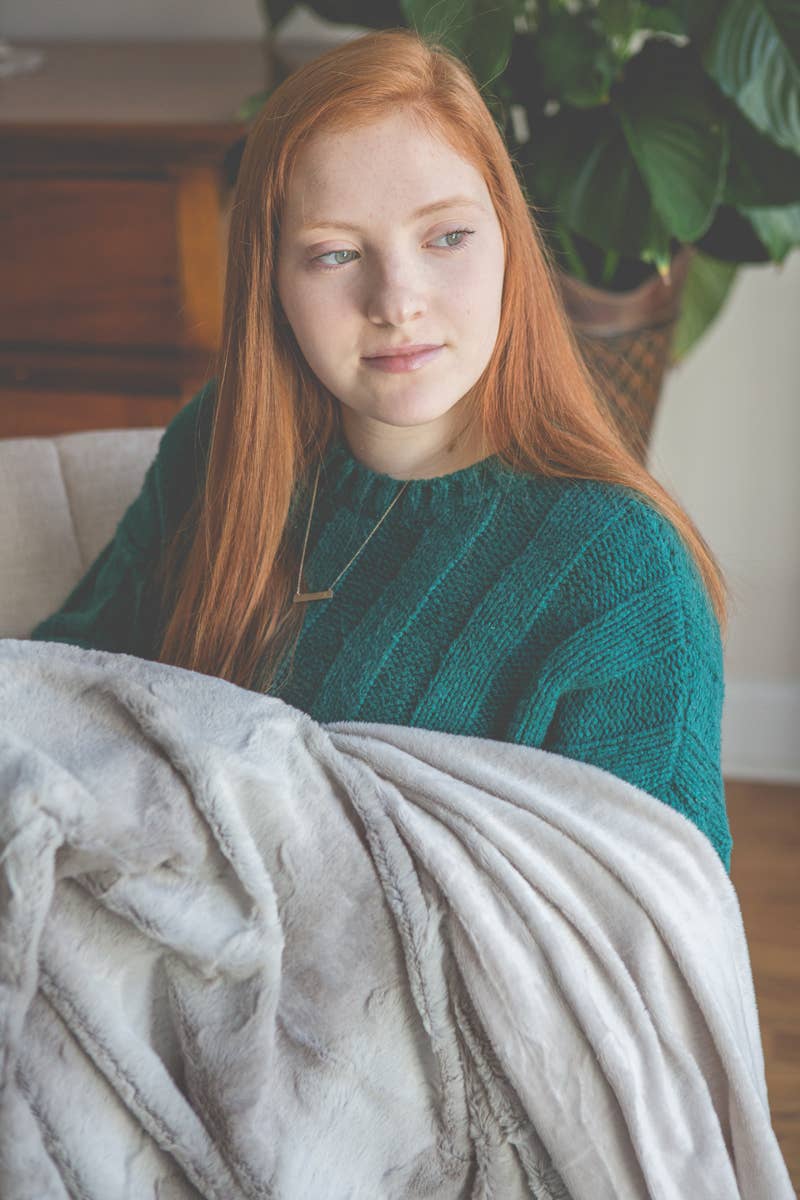 The Grandparent Gift Co. Inc. - Wholesale Throw Blanket - Softly Said Blanket: Forever Grateful Thank You Gift 80284