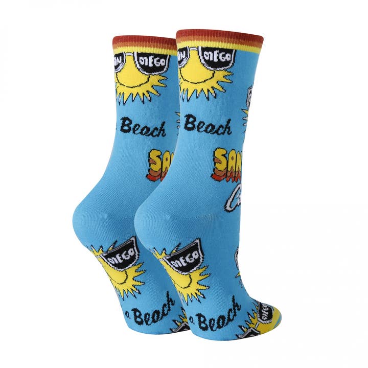 Oooh Yeah/Sock It Up/Oooh Geez Slippers – Meias - Mulher por atacado – San Diego | Meias Tripuladas Engraçadas Novelty para Mulher1