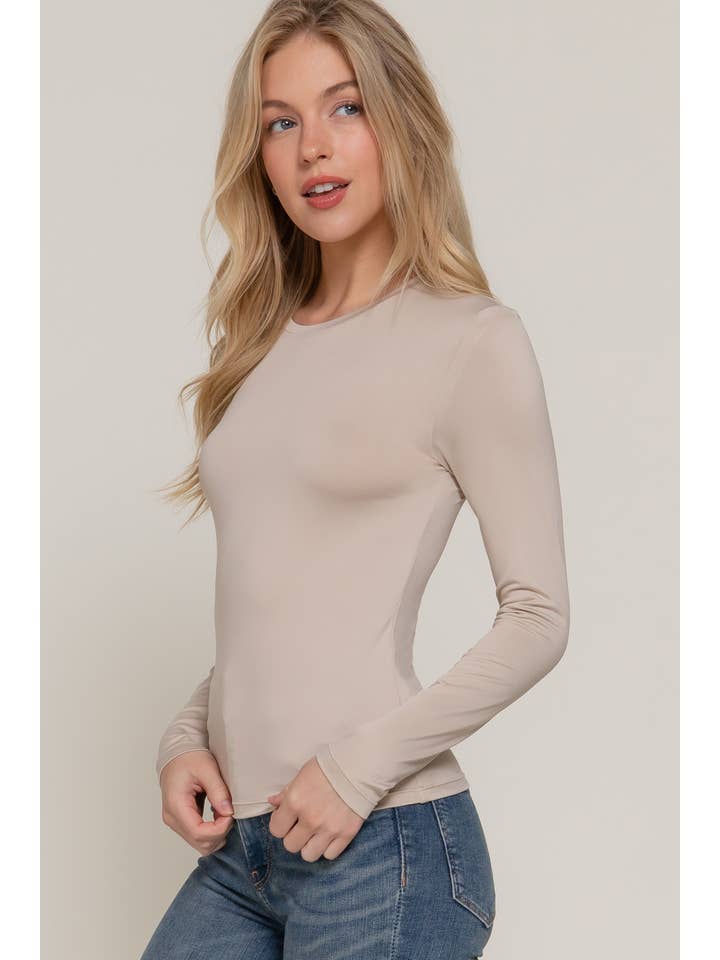 Active Basic | Active USA - Wholesale T-Shirt - Women's - Long Sleeve Crew Neck ITY Knit Top10