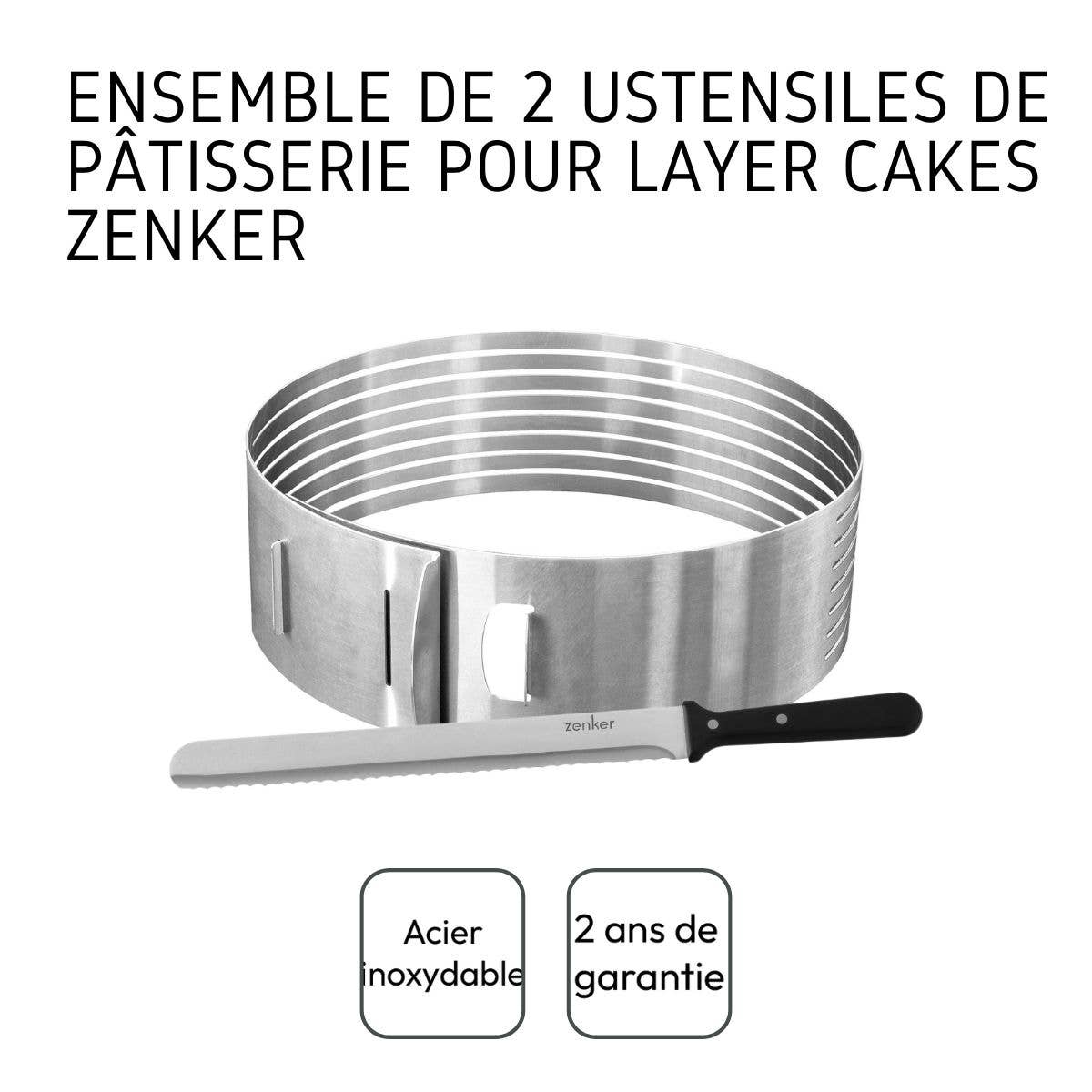 Zenker - Wholesale Kitchen Tool/Gadget - Set of 2 Zenk layer cake baking utensils4