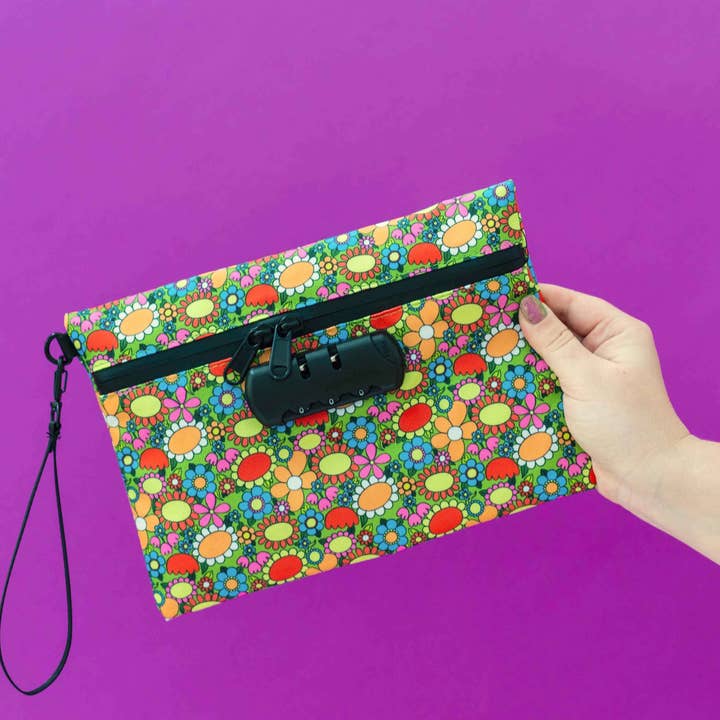 The Peach Fuzz - Wholesale Pouch - Women's - POTpourri Floral Smell-Proof Stash Bag