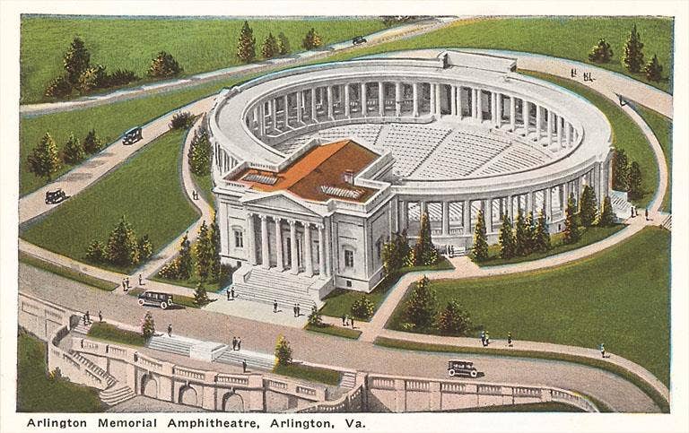 Found Image Press - Wholesale Sticker - Sticker VA-319 Arlington Memorial Amphitheater, Arlington0