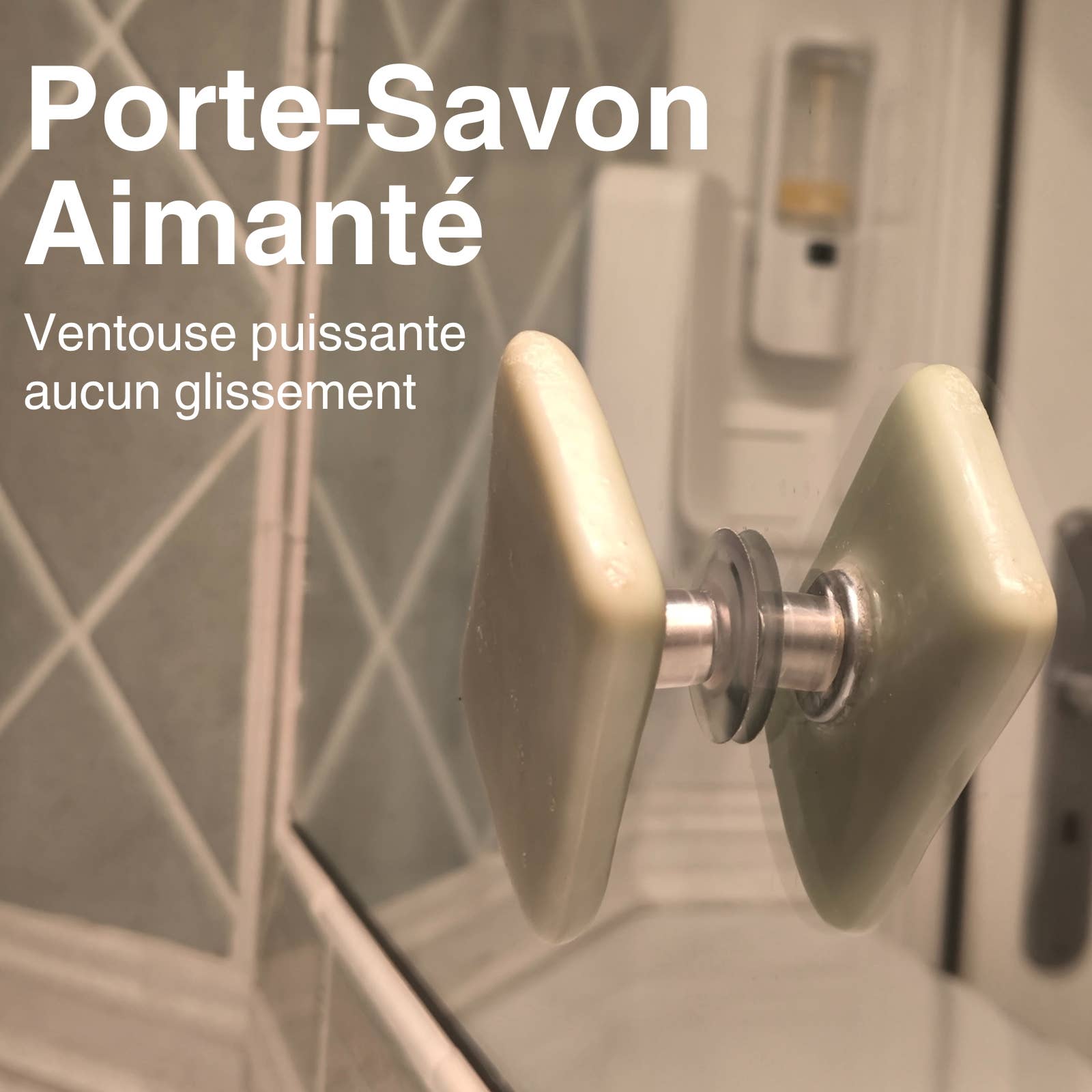 Zen'Arôme - Wholesale Bath Soap Dish - Magnetic Suction Cup Soap Holder Without Drilling Hygienic1