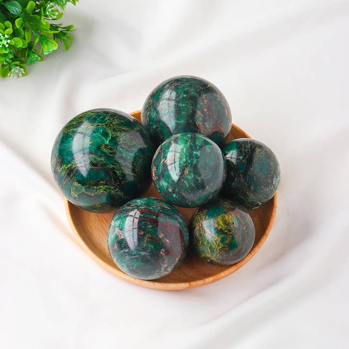 Moon Rituals - Wholesale Spiritual Stone/Crystal - Exquisite Emerald Sphere - Channel the Essence of Renewal