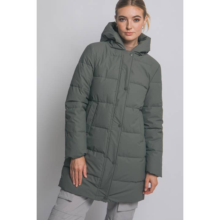 HiteJeans - Wholesale Puffer Jacket - Women's - Hooded Puffer Long Quilted Coat5