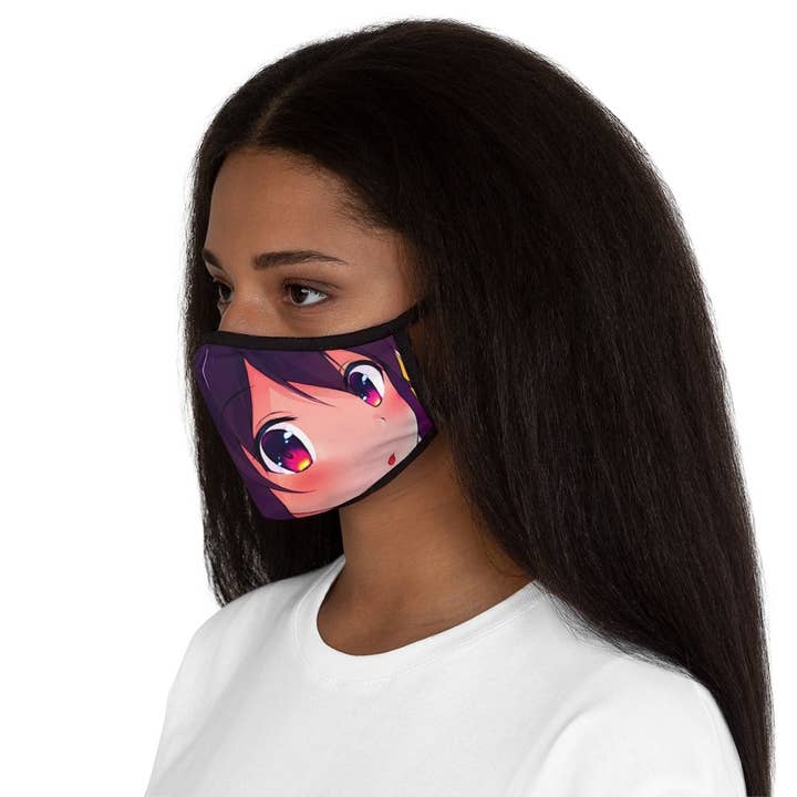 Becky Loves You - Vente Masque/visière de protection pour le visage - Masque facial ajusté en polyester Becky Anime Girl 32