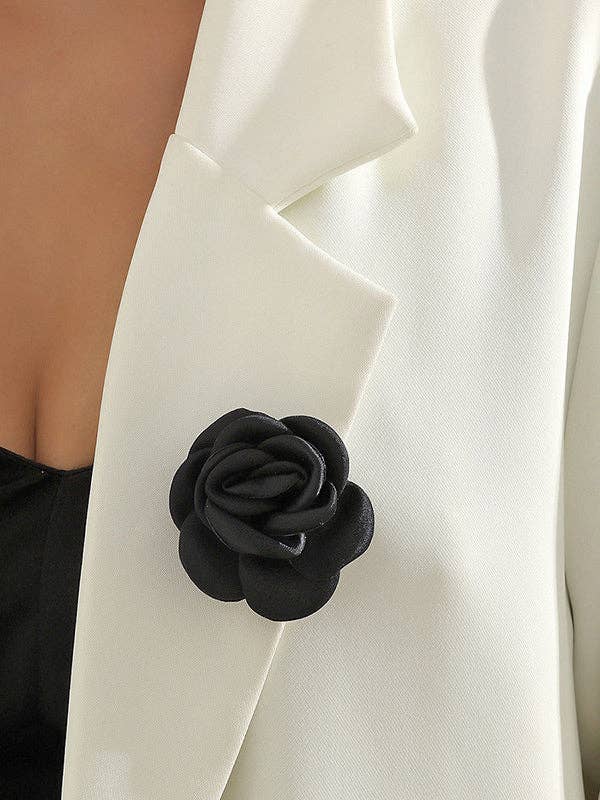 VividLux - Wholesale Brooch - Solid Color Three-Dimensional Flower Brooch Accessories2