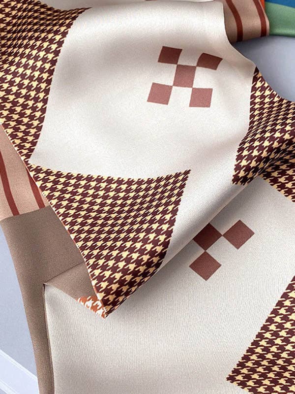 ShieldChic – wholesale Halsduk - Dam – Urban Silk Imitation Randig tryckt halsduk6