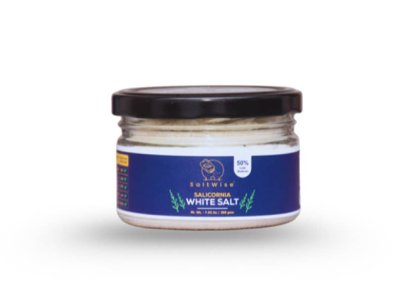 SaltWise - Wholesale Salt - Salicornia White Salt – Plant Based Premium Jar Set (200g)