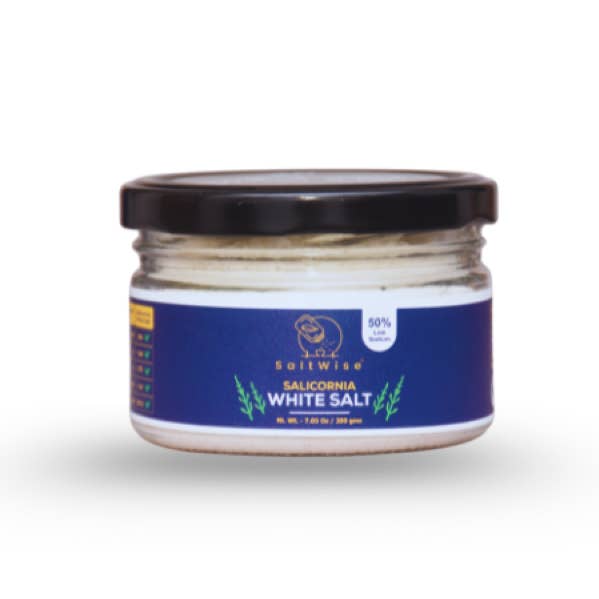 Salicornia White Salt – Plant Based Premium Jar Set (200g) for wholesale by SaltWise