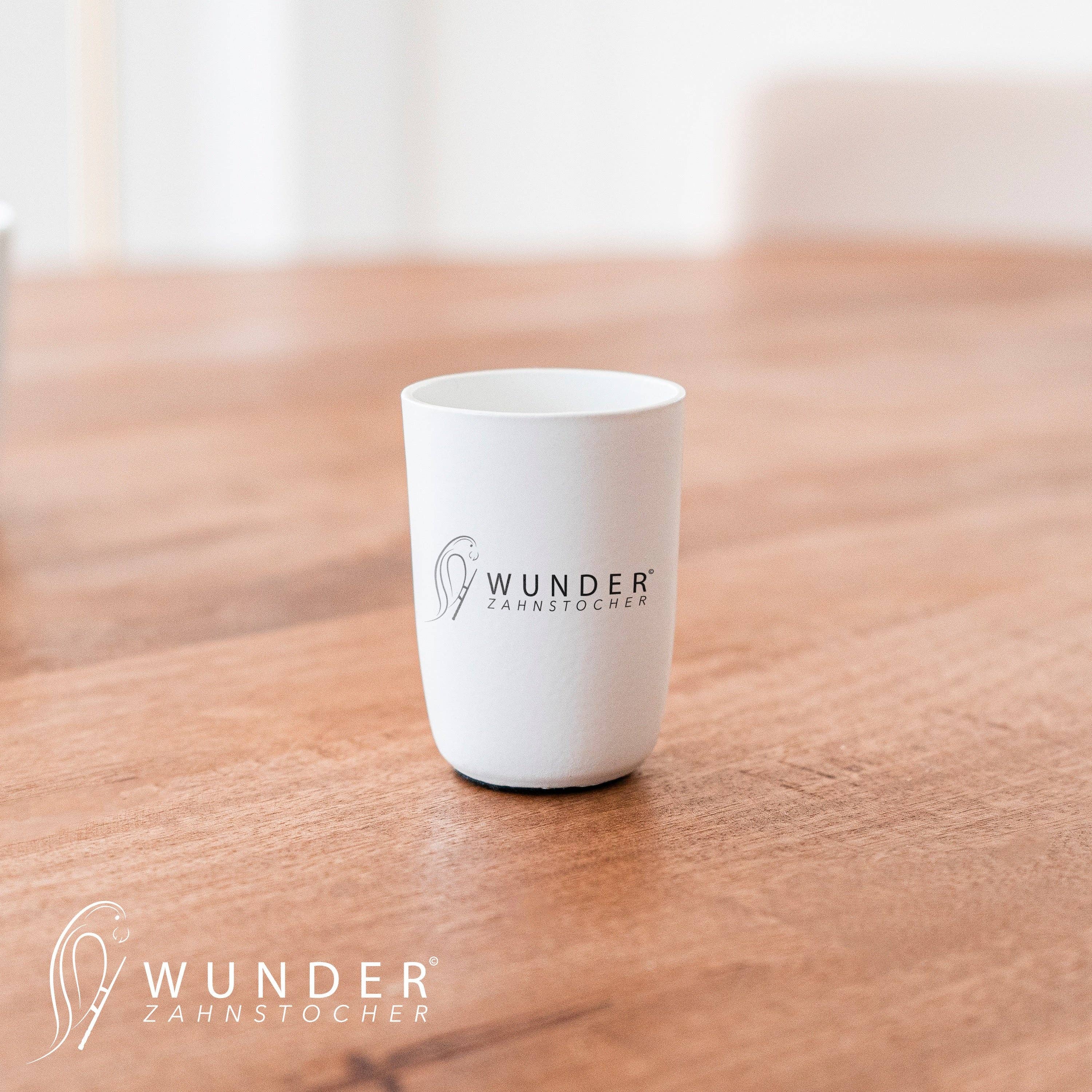 Wunder Zahnstocher - Wholesale Drinking Glass/Cup - WONDER TOOTHPICK ALUMINUM CUP WHITE2