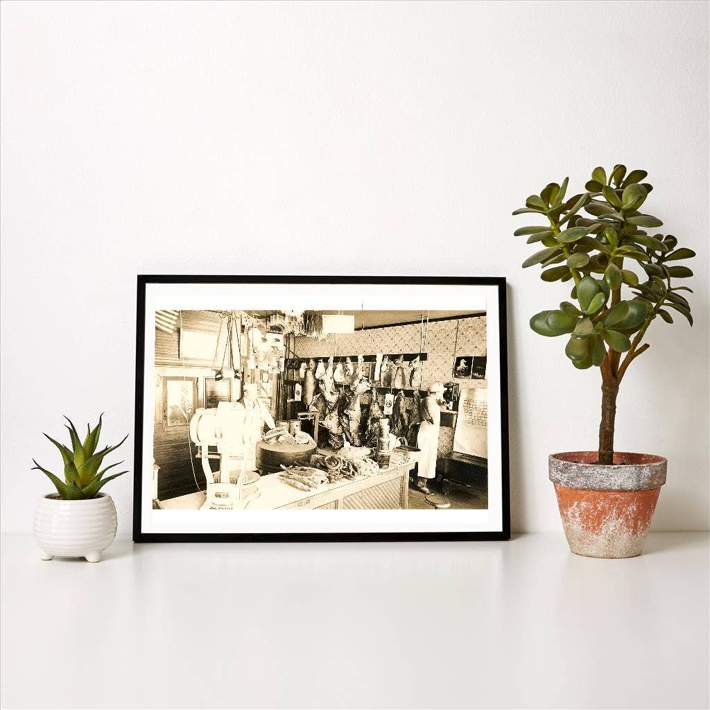 Found Image Press - Wholesale Art Print - Art Print FO-320 Butcher Shop1