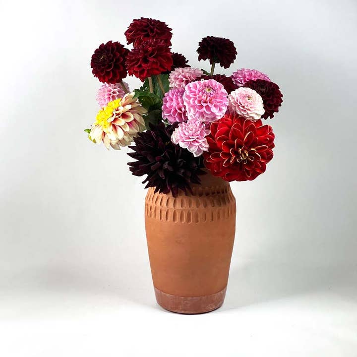 Greatceramics - Vendita all'ingrosso Vasi - Vaso nudo con fiore in terracotta Waimea | Fatto a mano | Ceramica