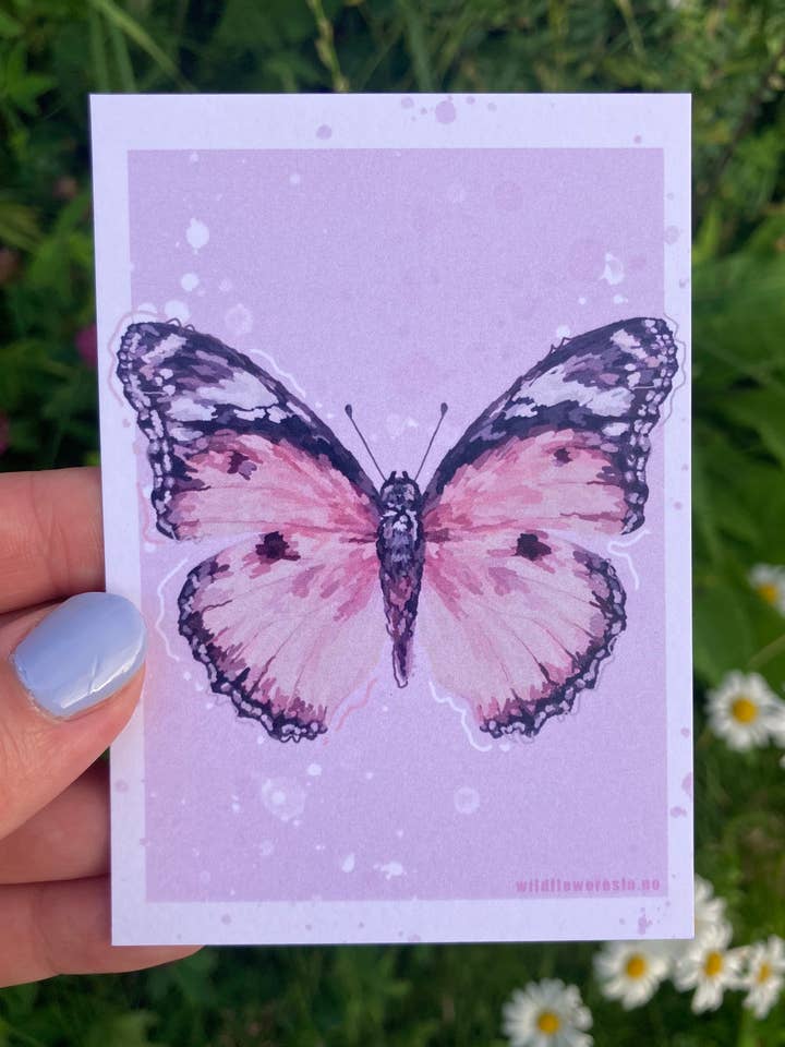 Ansichtkaart A7 # 0028 voor wholesale door Wildflower Oslo