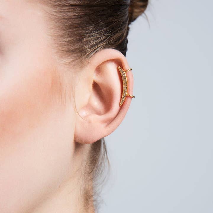 Maya Dainty Silver Ear Cuffs & Climber Earrings for wholesale by Amorium