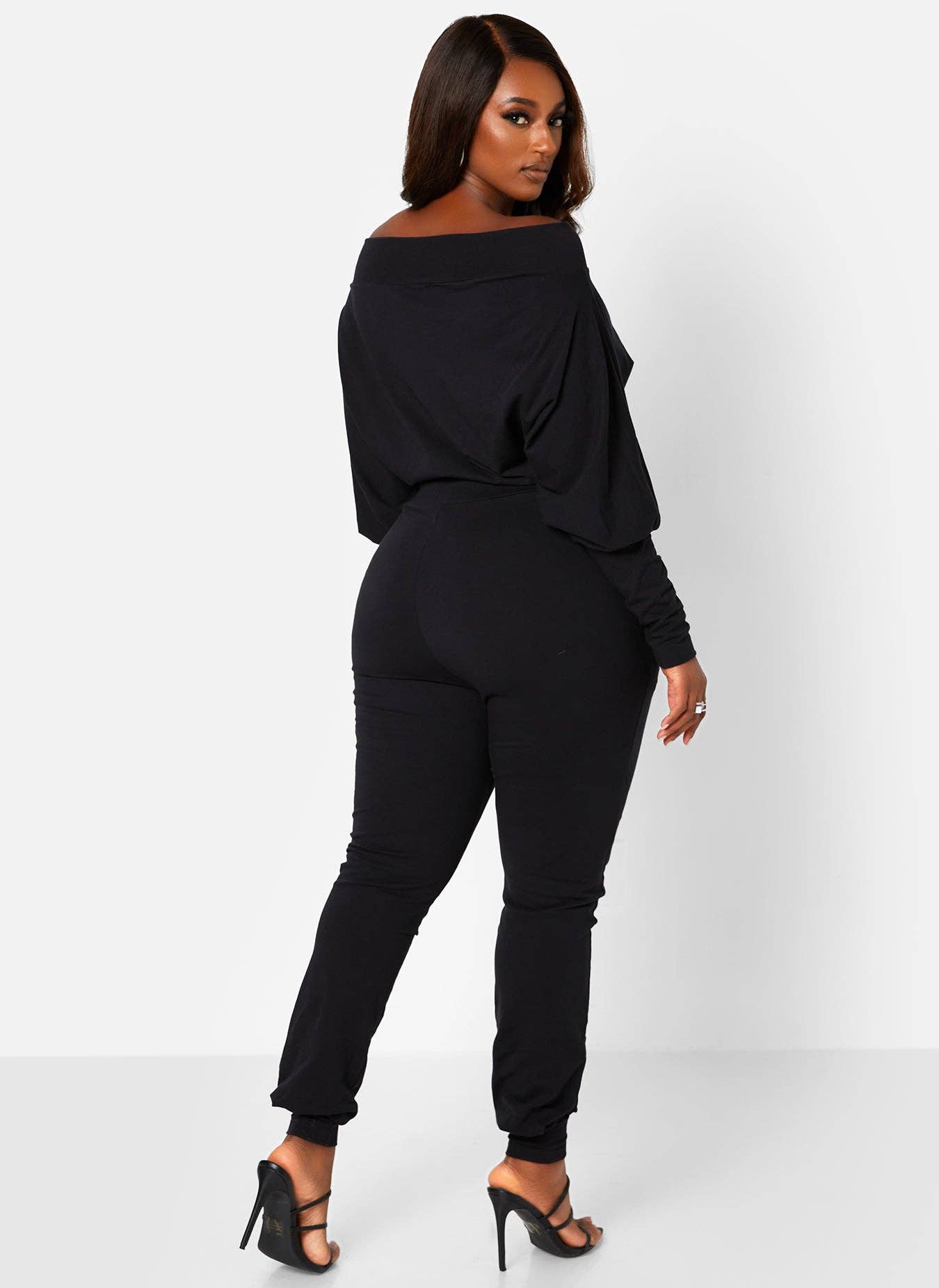 Let's Run Away Over The Shoulder Jumper With Pockets - Black for wholesale on Faire5