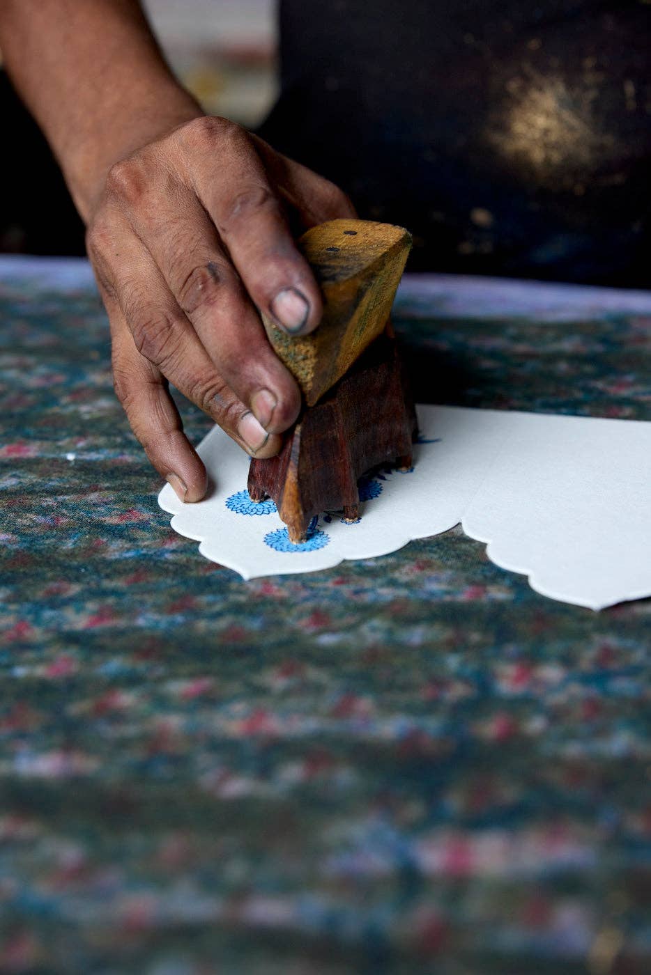 Paper Mirchi - Wholesale Stationery/Notecard Set - Boxed Artisan Notecard Set - Sandook Topaz6