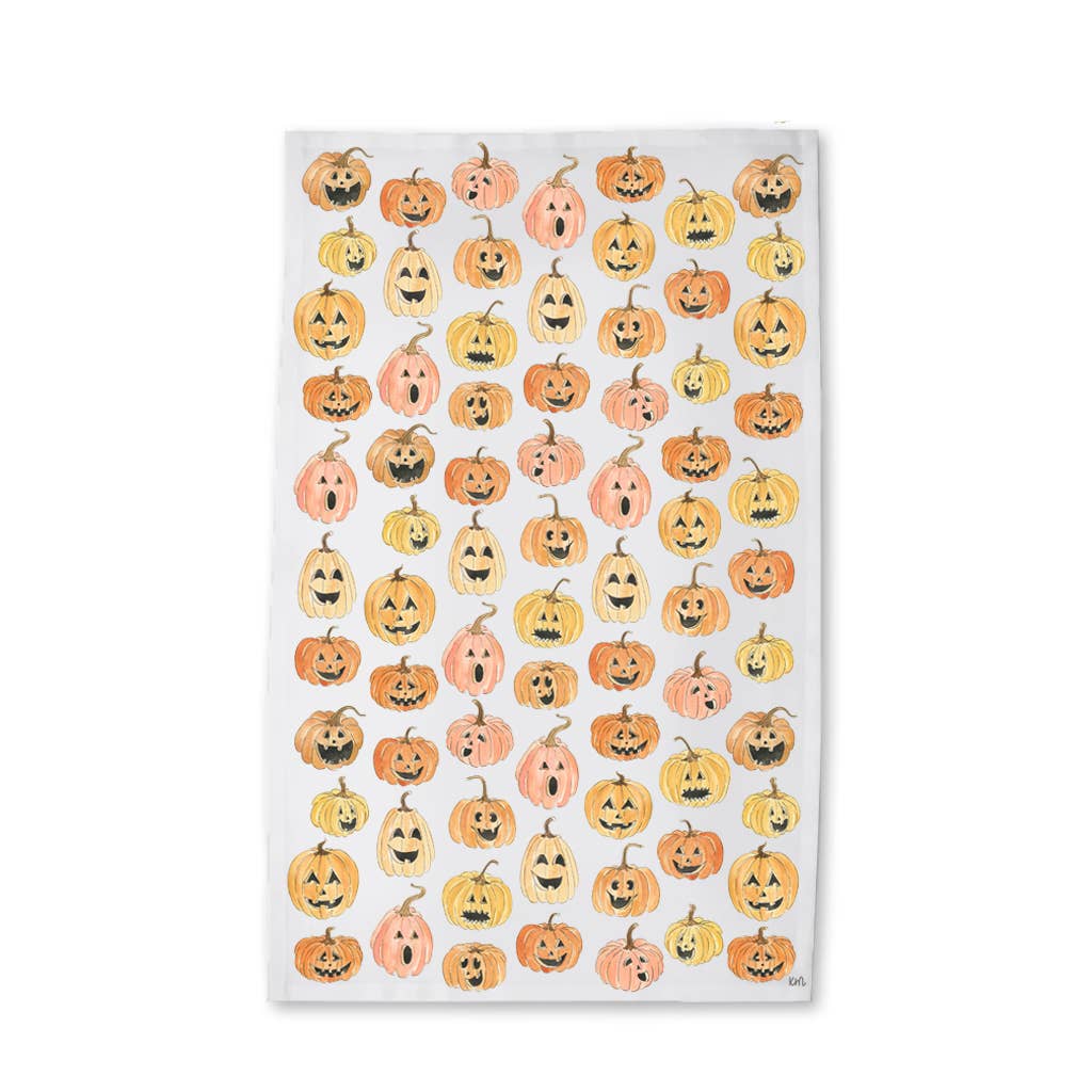 KelseyMDesigns - Vendita all'ingrosso Strofinacci - Canovaccio autunnale con zucche di Halloween1