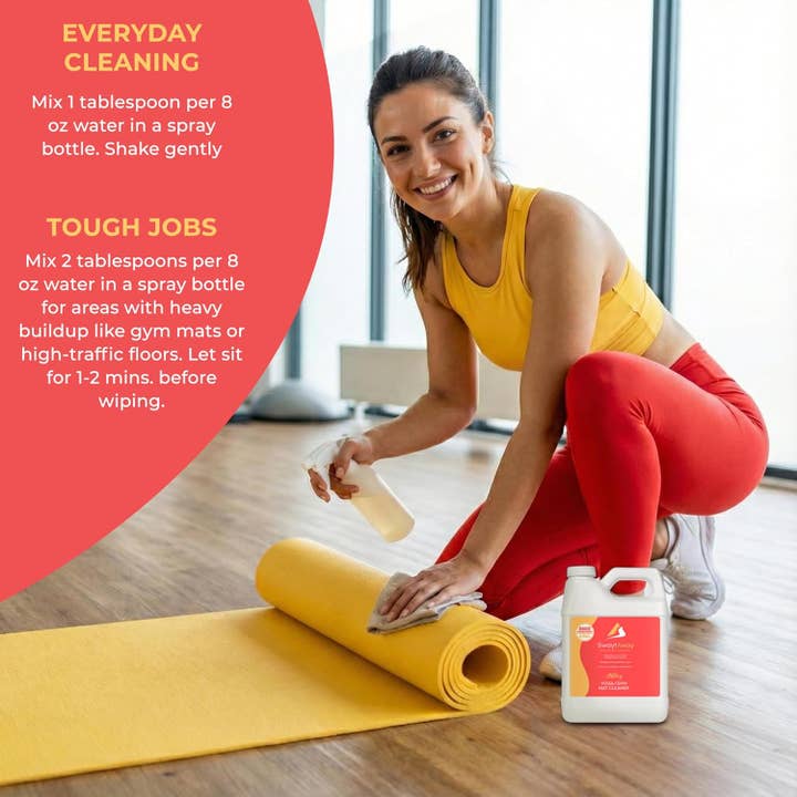 Rudderr, LLC/MintBucket - Wholesale All-Purpose Cleaning Spray - SwaytAway Fitness Mat Cleaner Concentrate – 32oz/Make 4 Gal6
