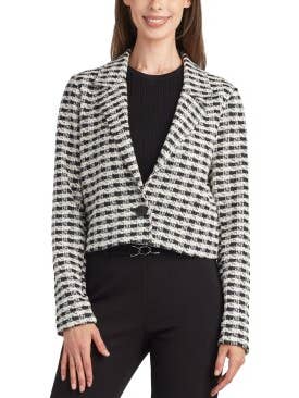 BOUCLE, JAKKE BESKÅRET DOBBELTBRYSTET BLAZER for engroshandel hos A. Byer