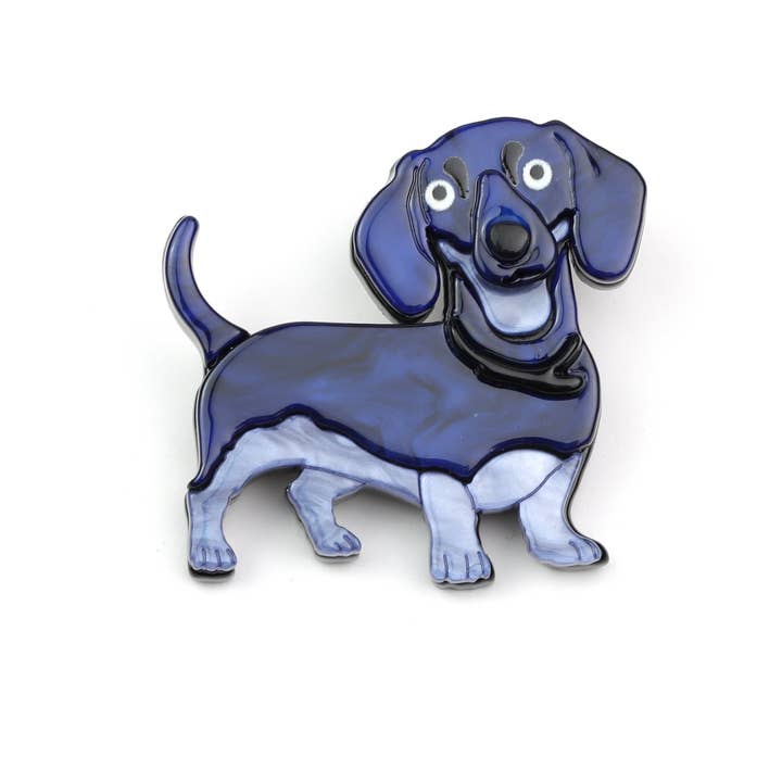 Domoflor s.l - Wholesale Brooch - π Happy Sausage Dog Skewer1
