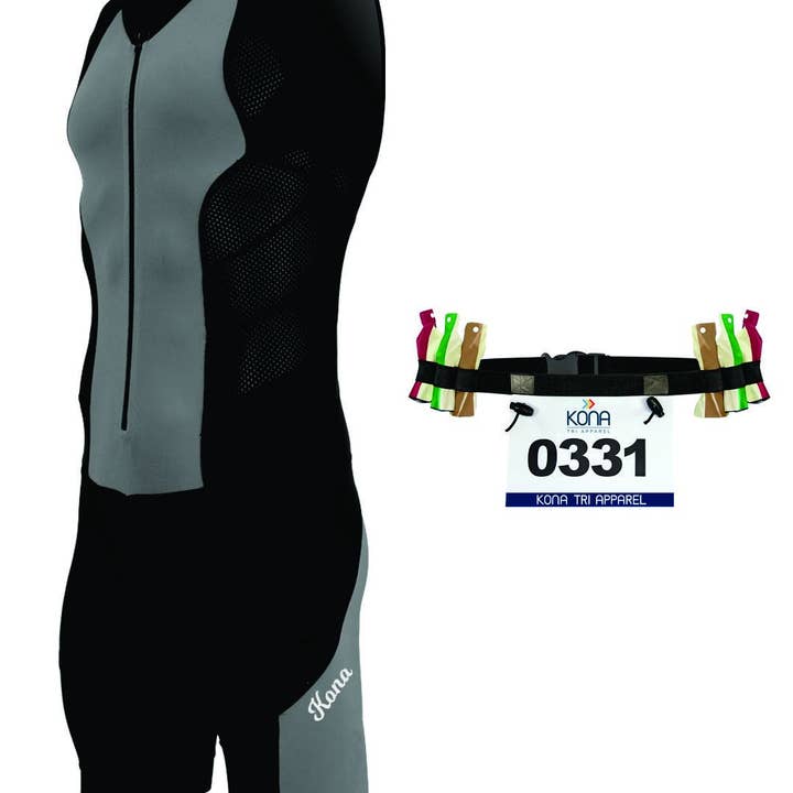 Combinaison de triathlon Kona II pour hommes avec ceinture de course BONUS pour la vente par Urban Cycling Apparel
