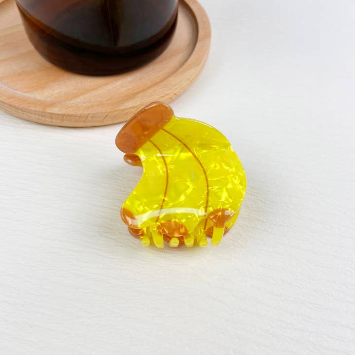 TheDivaSoap - Vendita all'ingrosso Fermaglio per capelli - Donna - Fermagli per capelli pomelo a forma di banana piccola in acetato
