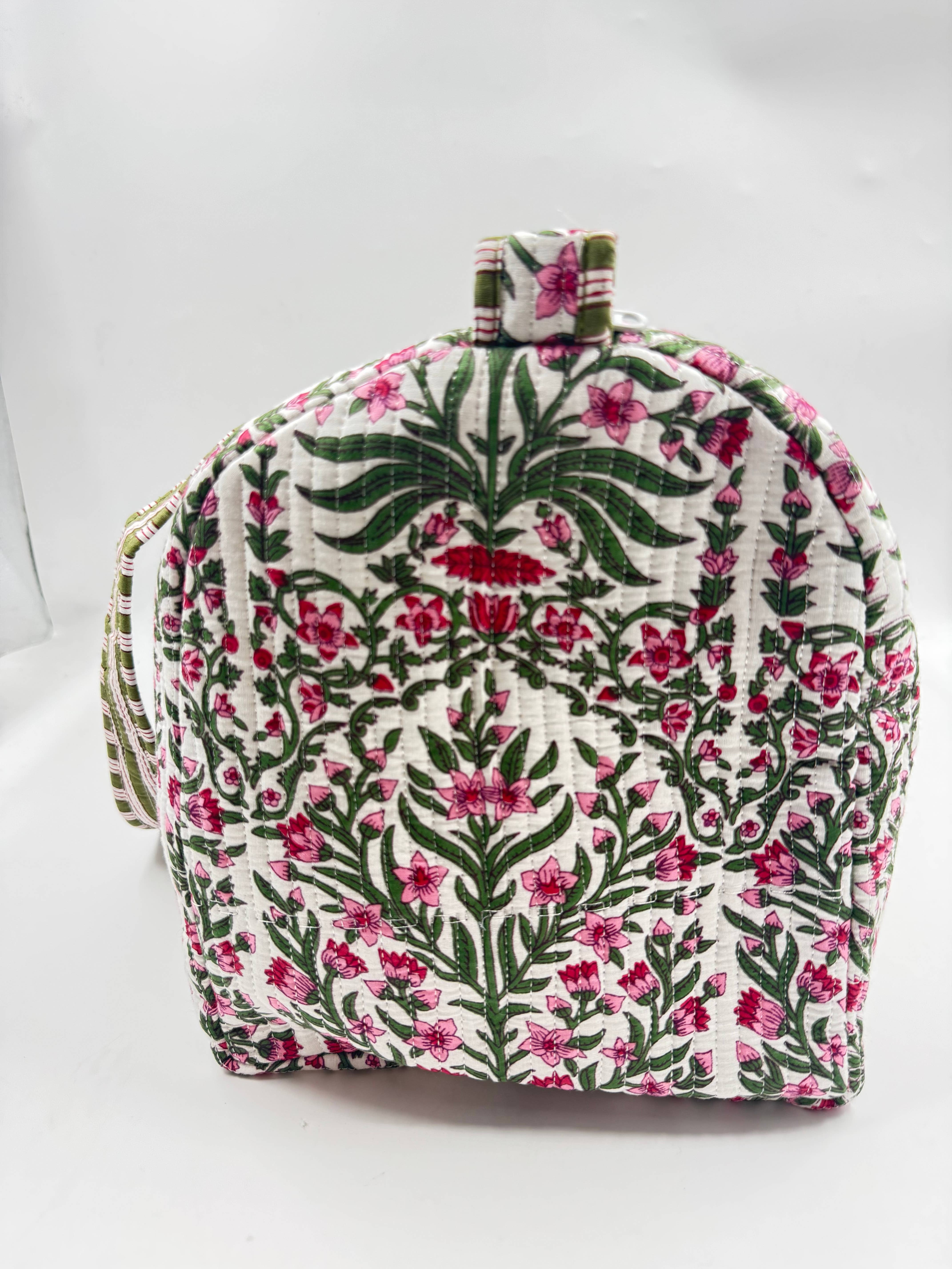 Funky Yak Ltd – wholesale Tote bag – Women's – 100% Cotton Kantha Quilted Boho Safari Duffle ToteBag (Zip) 2