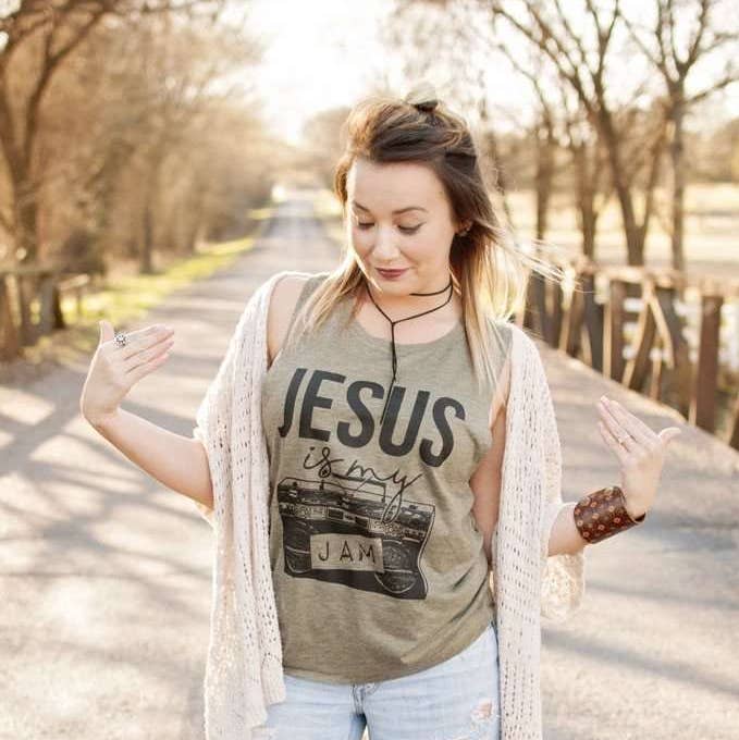 Ruby’s Rubbish - Wholesale Tank Top - Women's - Jesus Is My Jam | Women’s Muscle Tank | Ruby’s Rubbish®0