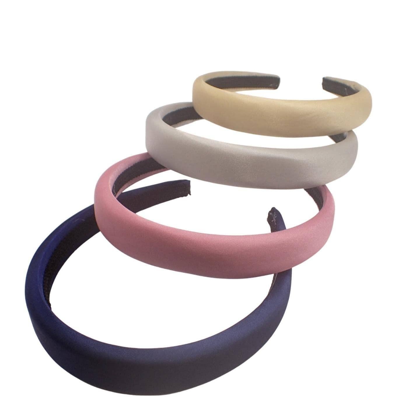 Topkids Accessories - Wholesale Fashion Headband - Women's - Multipack 2.5cm Padded Satin & Velvet Alice band, Kids Hair Accessories, Headbands for Girls, Hair Accessories for Girls, Satin Headband, Hairbands Women5