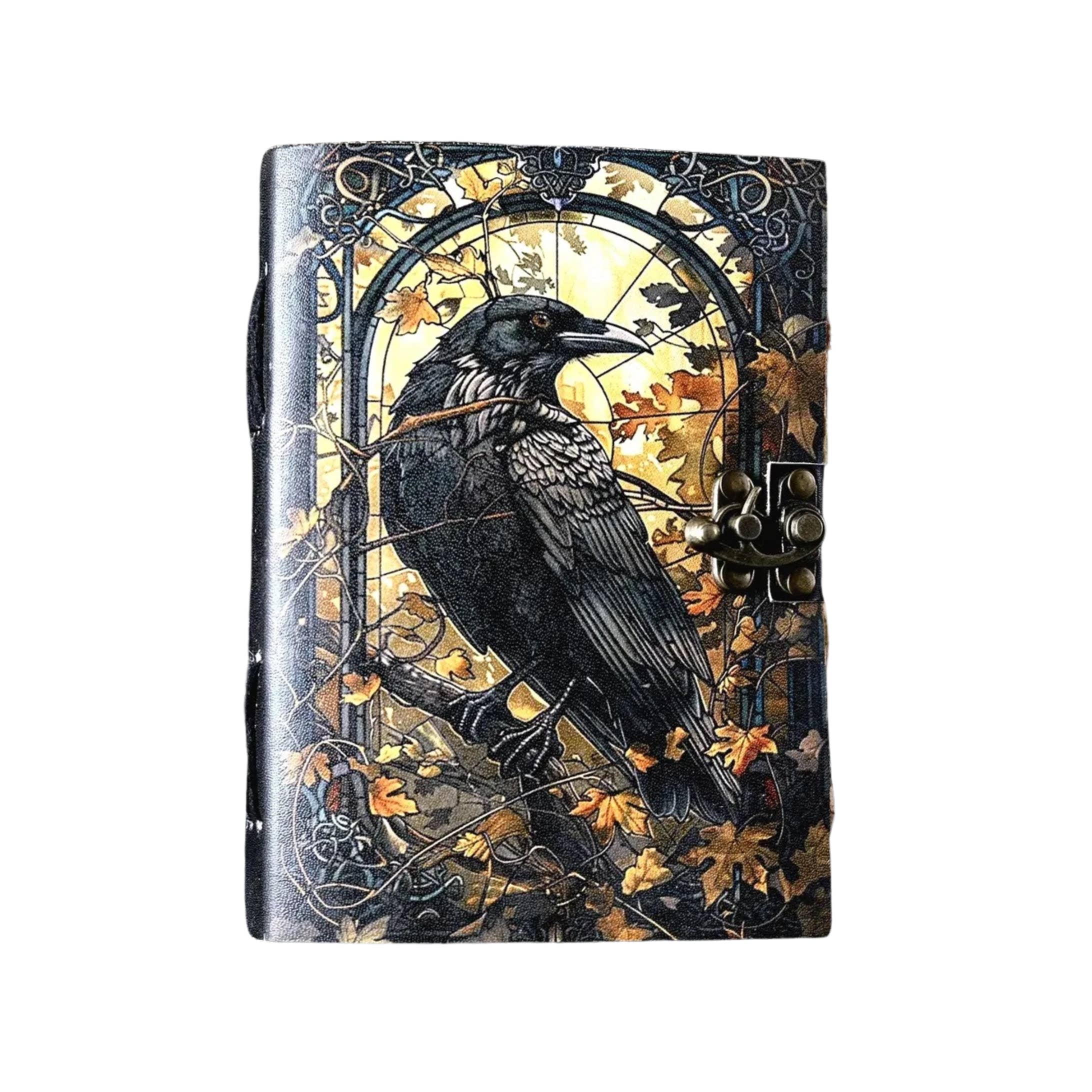 Billion Brothers - Wholesale Journal/Diary - Raven Leather Journal Gothic Grimoire Tarot Blank Journal2