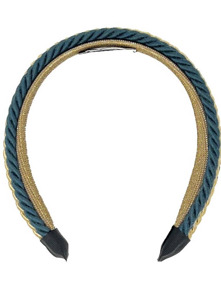 Simple guld og avion blå tre-strenget ledning hovedbøjle for engroshandel hos Tétè Accessories