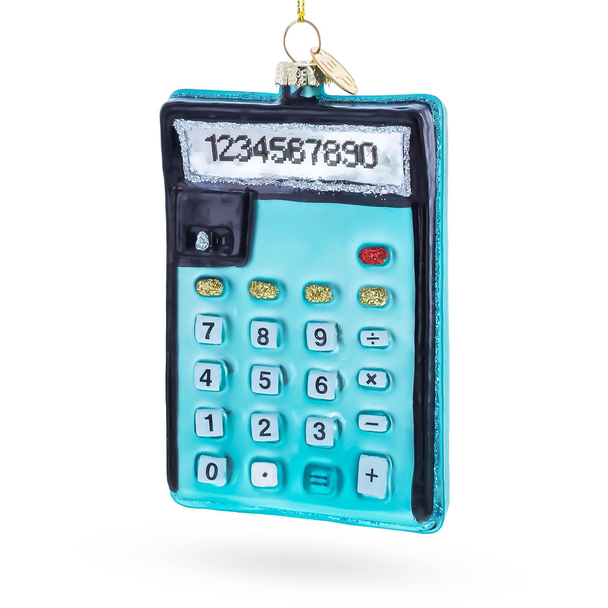 BestPysanky - Wholesale Ornament - Blue Calculator Glass Christmas Ornament0