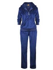 Generation XYZ - Wholesale Lounge Set - Women's - Women's Velvet Sweatshirt and Sweatpants Set (HF-LJS200)