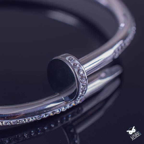 My Best Kept Jewelry – wholesale Cuff bracelet – Stainless Steel Crystal Nail Bangle2