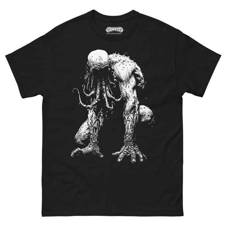 Cthulu White Label Classic Unisex T-Shirt for wholesale by Godmachine