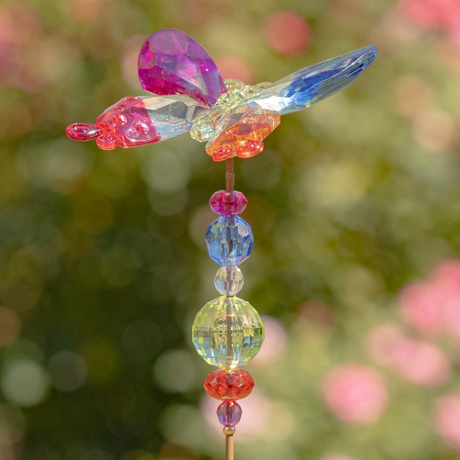 Zaer Ltd. International - Wholesale Garden/Lawn Stake - Five Tone Acrylic Pot Stakes- 4 Style Options- 6PC/Sets16